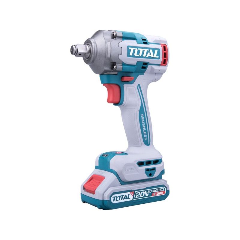 TOTAL UTAHOVÁK RÁZOVÝ AKU 1/2", BRUSHLESS, 400NM, 20 V LI-ION (2X), INDUSTRIAL, TIWLI2040 - RÁZOVÝ UTAHOVÁK 18V - AKU NÁŘADÍ