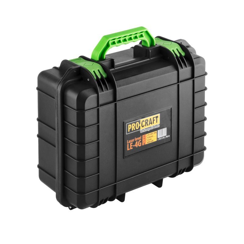LASER ZELENÝ LINIOVÝ, KŘÍŽOVÝ SAMONIVELAČNÍ PROCRAFT LE-4G | LE-4G PROCRAFT - LINIOVÉ LASERY - MĚŘÍCÍ TECHNIKA