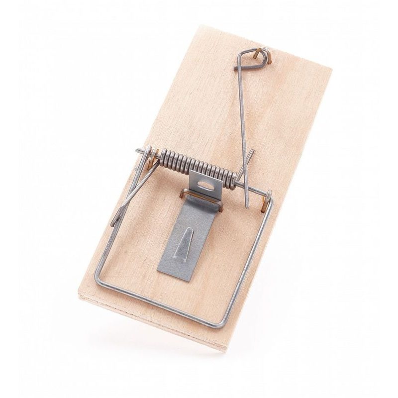 PAST NA MYŠI DŘEVĚNÁ - PŘEKLIŽKA, 1KS 4,5X10CM - PAST NA MYŠI A HLODAVCE - DŮM A DOMÁCNOST, ELEKTRO..