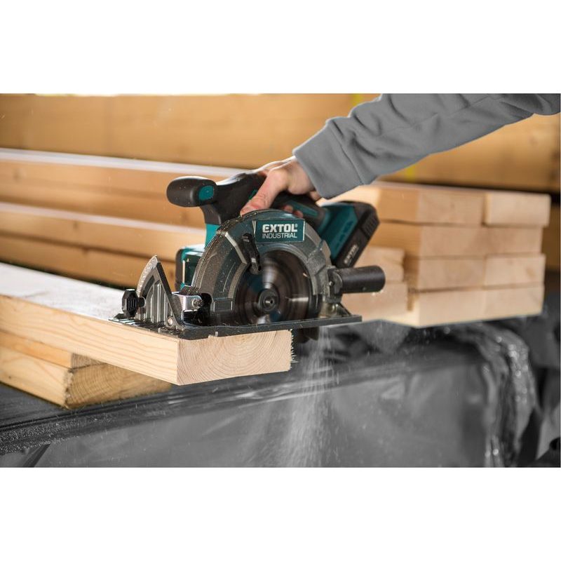 EXTOL INDUSTRIAL PILA KOTOUČOVÁ AKU SHARE20V, 165MM, BRUSHLESS, 20V LI-ION, 2AH, 8791822 - PILY DO 165MM - AKU NÁŘADÍ