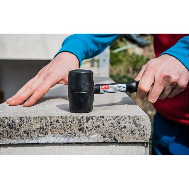 EXTOL PREMIUM PALIČKA PRYŽOVÁ ČERNÁ, PRŮMĚR 50MM, 8811101 - GUMOVÉ PALICE - RUČNÍ NÁŘADÍ