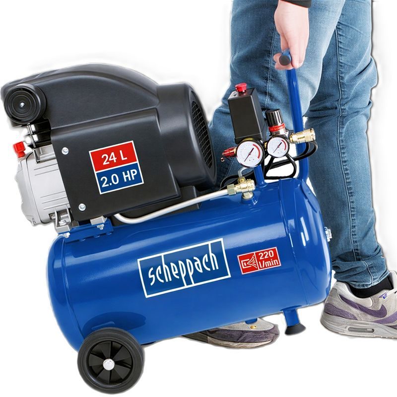 SCHEPPACH HC 25 OLEJOVÝ KOMPRESOR 24 L - KOMPRESORY - PNEU NÁŘADÍ