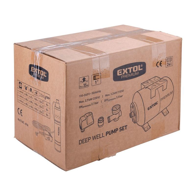EXTOL PREMIUM VODÁRNA PRO ČERPADLA DO VRTU, 24L, 8895150 - DOMÁCÍ VODÁRNY - ZAHRADA