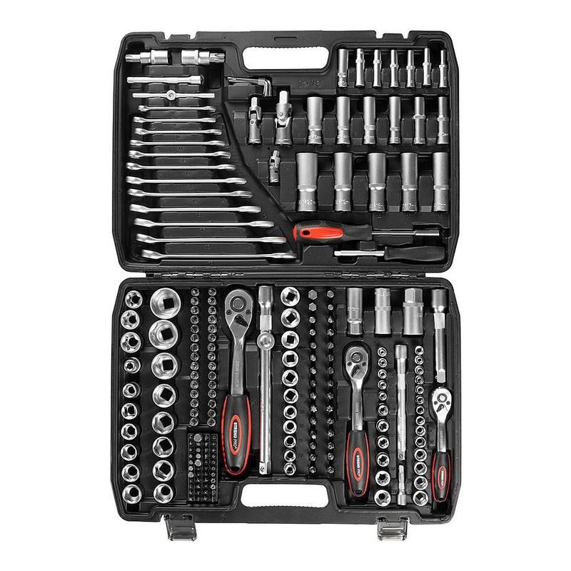 SADA NÁŘADÍ S221, 1/2"+1/4"+3/8", 215KS - GOLA SADY - RUČNÍ NÁŘADÍ