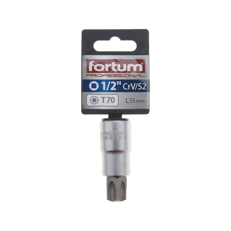 FORTUM HLAVICE ZÁSTRČNÁ 1/2" HROT TORX, T70, L 55MM, 4700729 - ZÁSTRČNÉ HLAVICE - RUČNÍ NÁŘADÍ
