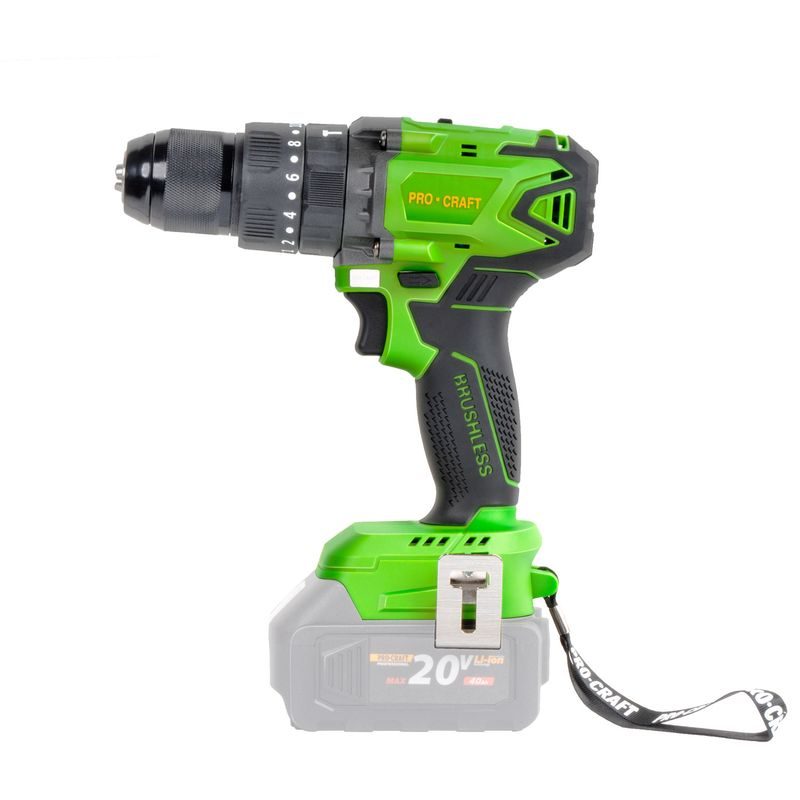 AKU VRTACÍ ŠROUBOVÁK S PŘÍKLEPEM PROCRAFT PA18BLBB | PA18BL-BB PROCRAFT - PŘÍKLEPOVÝ ŠROUBOVÁK 18V - 20V - AKU NÁŘADÍ