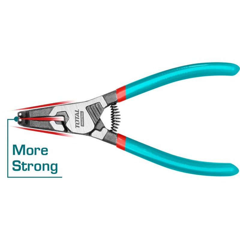 TOTAL KLEŠTĚ NA POJISTNÉ KROUŽKY ZAHNUTÉ, 180MM, INDUSTRIAL, THTJ21802 - NA POJISTNÉ KROUŽKY SEEGER - RUČNÍ NÁŘADÍ