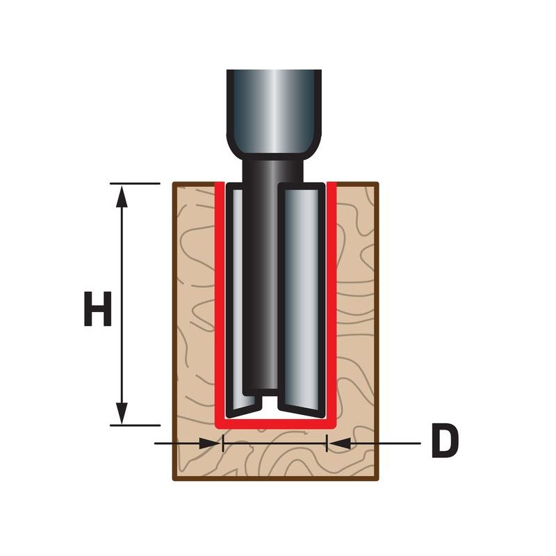 EXTOL PREMIUM FRÉZA DRÁŽKOVACÍ DO DŘEVA, D12,7 X H25, 8802113 - STOPKOVÉ FRÉZKY - PŘÍSLUŠENSTVÍ