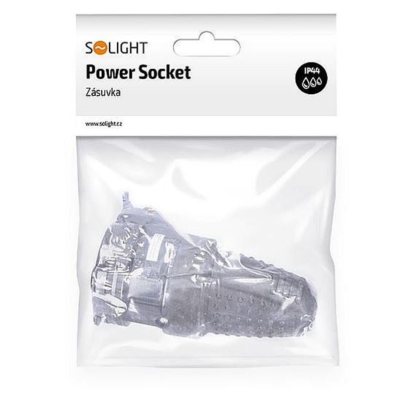 ZÁSUVKA GUMOVÁ, DO VLHKA, PŘÍMÁ, IP44, ČERNÁ - ZÁSUVKY 230V - DŮM A DOMÁCNOST, ELEKTRO..