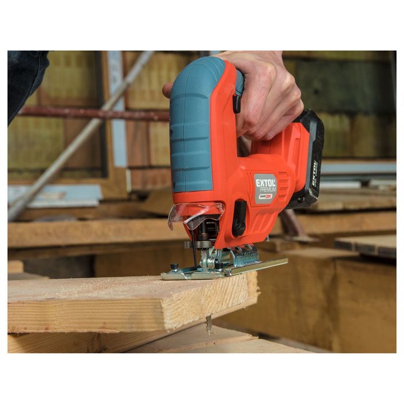EXTOL PREMIUM PILA PŘÍMOČARÁ AKU SHARE20V, 20V LI-ION, 2AH, 8891824 - AKU PŘÍMOČARÉ PILY - AKU NÁŘADÍ