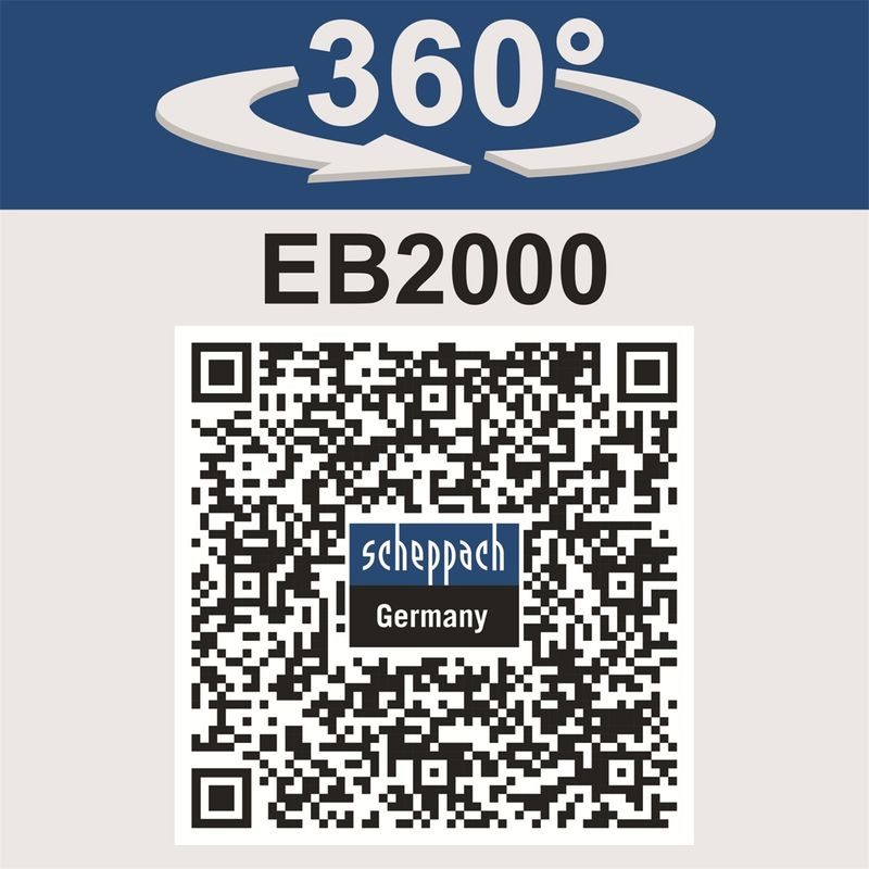 SCHEPPACH EB 2000 PŮDNÍ VRTÁK + 2 VRTÁKY - PŮDNÍ VRTÁKY - ZAHRADA