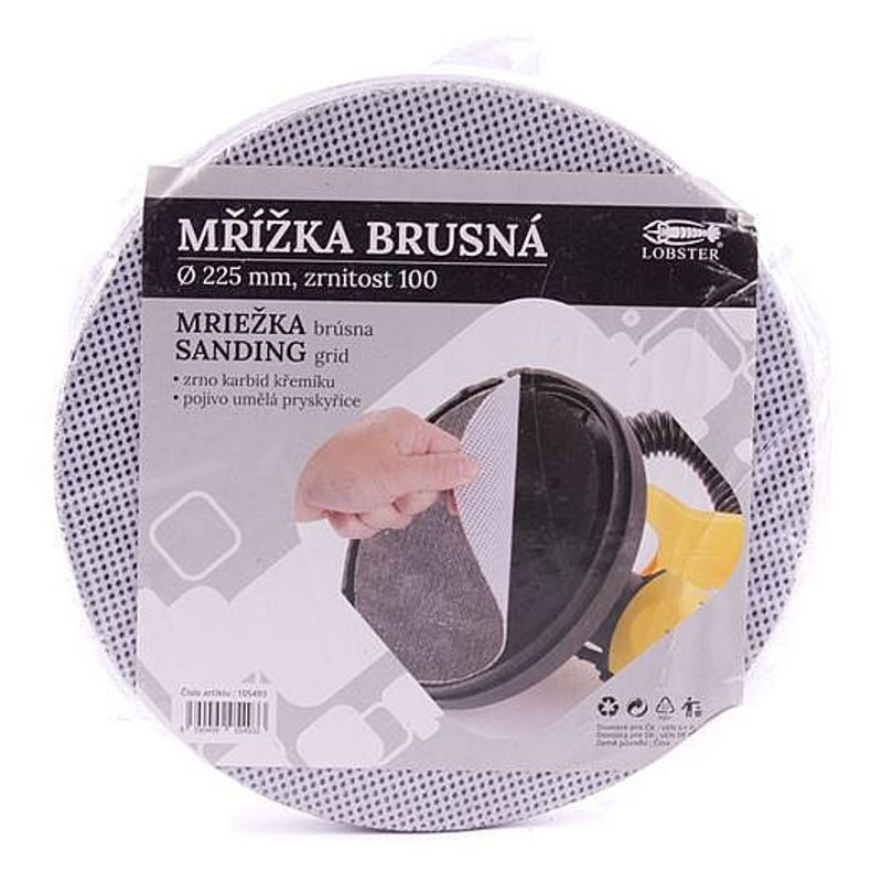 MŘÍŽKA BRUSNÁ 225MM, ZR. 100 - BRUSNÝ PAPÍR 225 MM - PŘÍSLUŠENSTVÍ