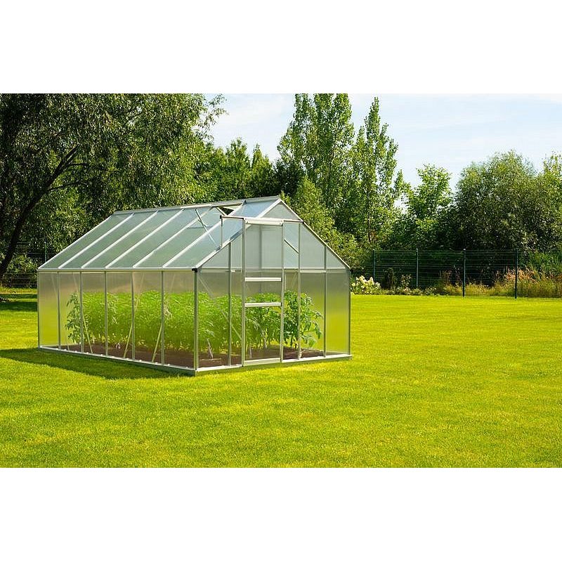 SKLENÍK GREENHOUSE, ALU, PC 6 MM, 250X370X195CM - SKLENÍK, FOLIOVNÍK - ZAHRADA