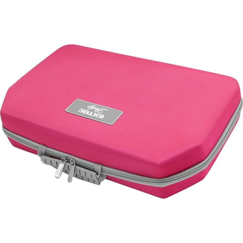 EXTOL LADY VRTACÍ ŠROUBOVÁK AKU S PŘÍKLEPEM, RŮŽOVÝ, 12V LI-ION, 2000MAH, V KUFRU S NÁŘADÍM, SADA 27KS, 402403 - PŘÍKLEPOVÝ ŠROUBOVÁK 12V - AKU NÁŘADÍ