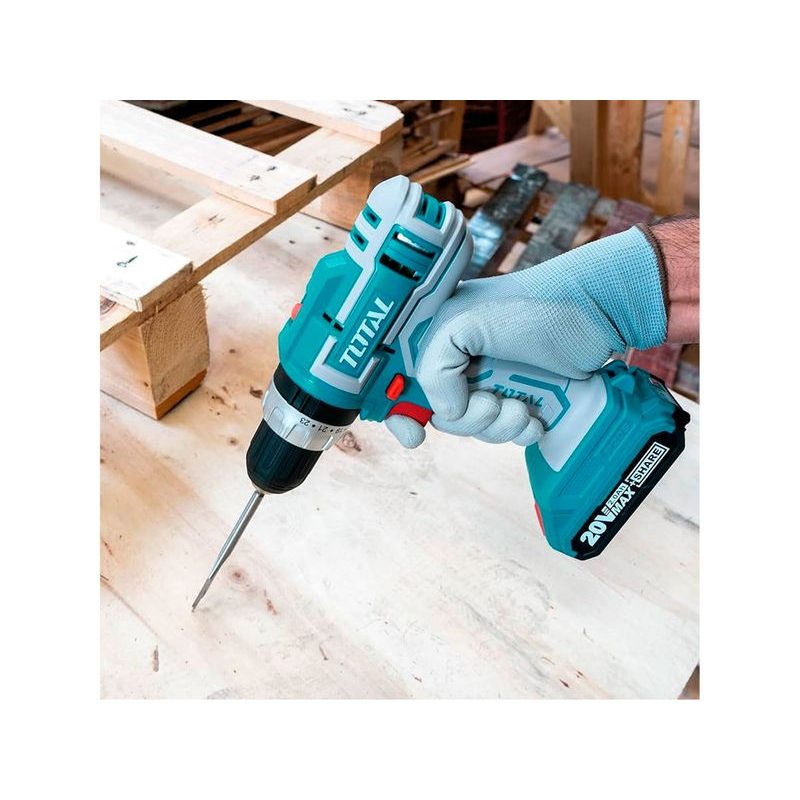 TOTAL VRTACÍ ŠROUBOVÁK AKU, 20V LI-ION (2X), 2000MAH, TDLI200215 - AKU ŠROUBOVÁK 18V - 20V - AKU NÁŘADÍ