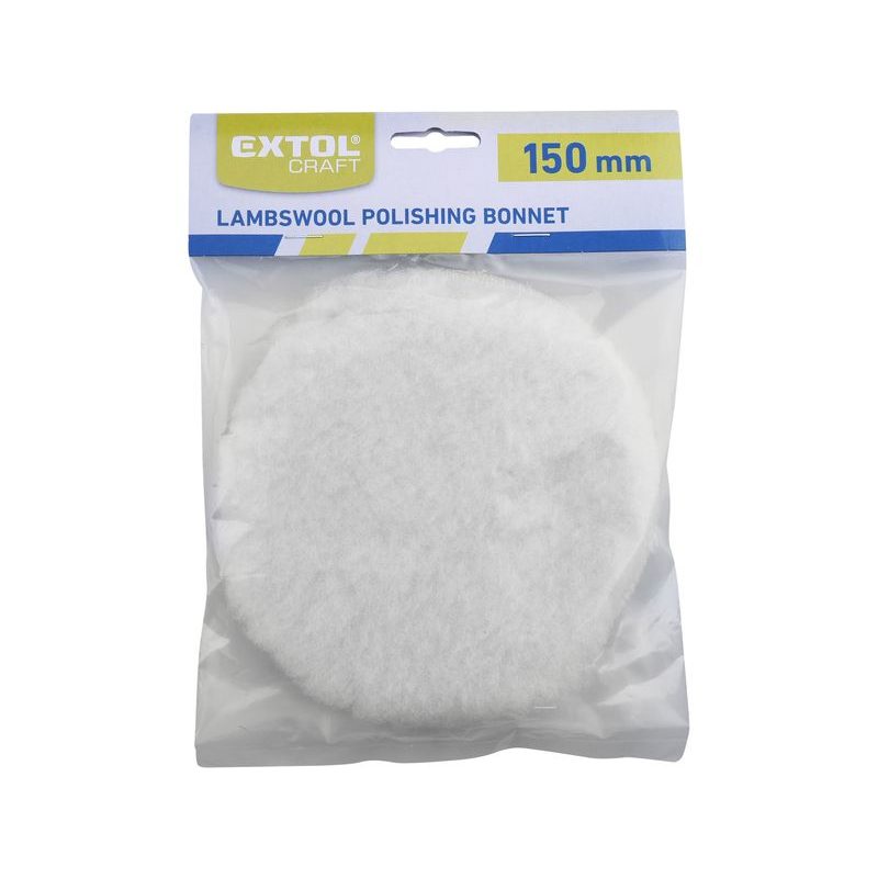 EXTOL CRAFT KOTOUČ LEŠTÍCÍ NA SUCHÝ ZIP, SYNTETICKÁ VLNA, O 150MM, 10626 - PRO LEŠTIČKY - PŘÍSLUŠENSTVÍ