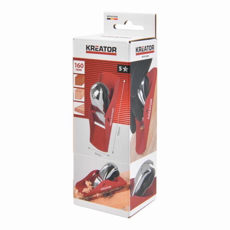 KREATOR KRTH23406 HOBLÍK RUČNÍ 160MM - RUČNÍ HOBLÍKY - RUČNÍ NÁŘADÍ