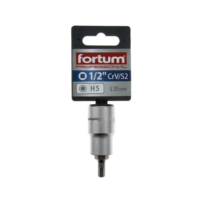 FORTUM HLAVICE ZÁSTRČNÁ 1/2" IMBUS, H 5, L 55MM, 4700605 - ZÁSTRČNÉ HLAVICE - RUČNÍ NÁŘADÍ