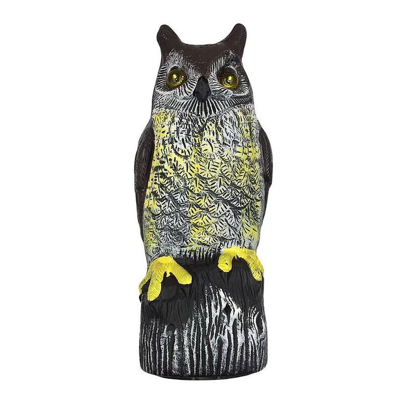 PLAŠIČ PTÁKŮ SOVA 41CM /SVÍTÍCÍ OČI, ZVUK/ - HUBIČE HMYZU - DŮM A DOMÁCNOST, ELEKTRO..