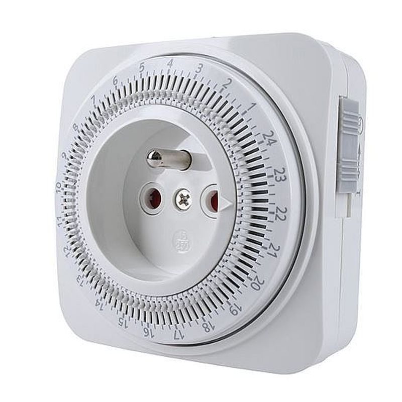 ČASOVÝ SPÍNAČ MECHANICKÝ, DENNÍ 24H., INTERVAL 15MIN, VYPÍNAČ, ČTVERCOVÝ - ELEKTRO - DŮM A DOMÁCNOST, ELEKTRO..