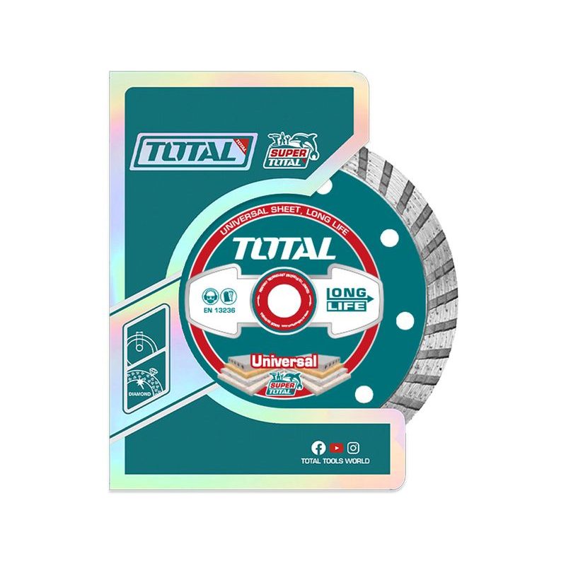 TOTAL KOTOUČ DIAMANTOVÝ ŘEZNÝ, TURBO, SUCHÉ I MOKRÉ ŘEZÁNÍ, TAC2131253 - DIA KOTOUČ 125 MM - PŘÍSLUŠENSTVÍ