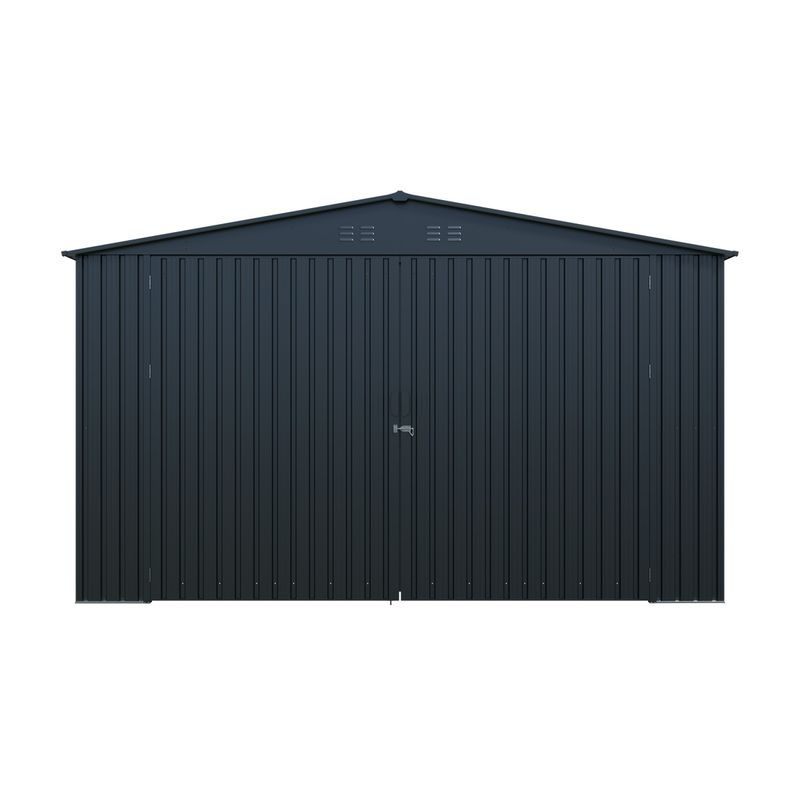 RIWALL PRO RMCG 20X13 ANTHRACITE KOVOVÁ GARÁŽ 3,8 X 6 M SE SEDLOVOU STŘECHOU ANTRACIT - PŘÍSTŘEŠKY VCHODOVÉ, PRO AUTA - DŮM A DOMÁCNOST, ELEKTRO..