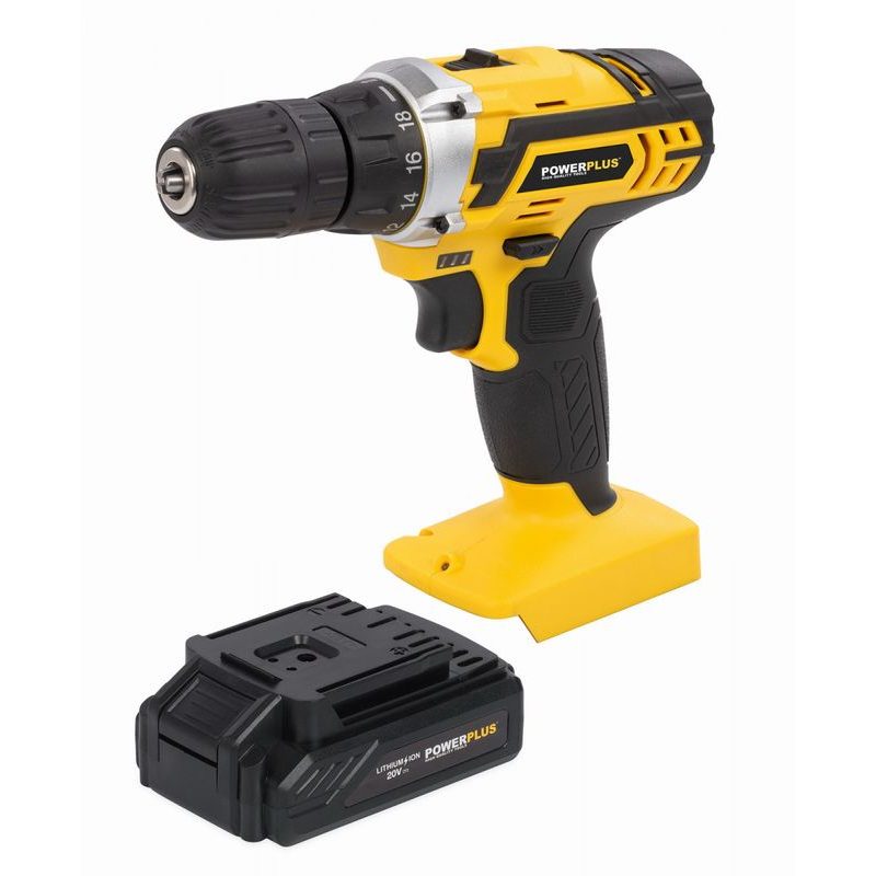 POWERPLUS POWX00501 AKU ŠROUBOVÁK / VRTAČKA 20V LI-ION 3BAT - AKU ŠROUBOVÁK 18V - 20V - AKU NÁŘADÍ