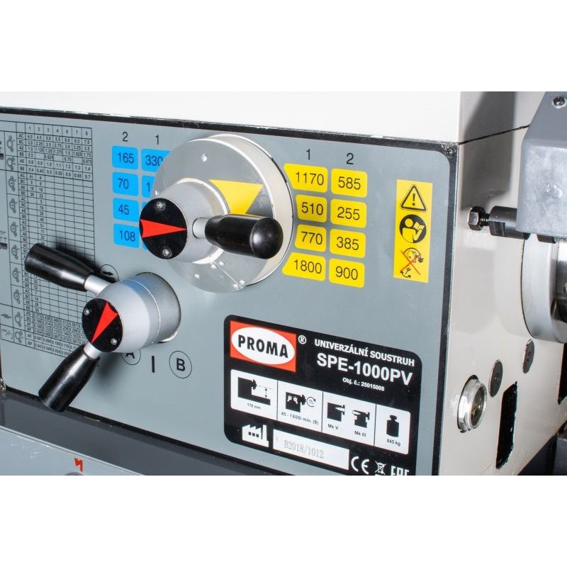 SPE-1000PV - SOUSTRUH NA KOV S DIGITÁLNÍM ODMĚŘOVÁNÍM - SOUSTRUHY - KOVOOBRÁBĚCÍ STROJE