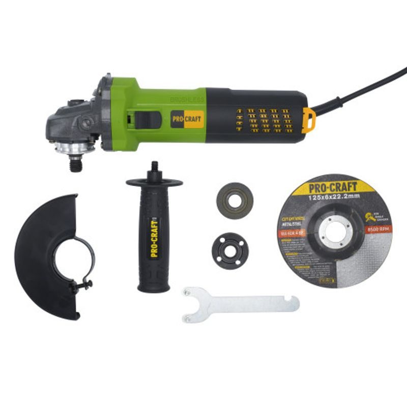 BRUSKA ÚHLOVÁ PROCRAFT PW2200 | PW2200 PROCRAFT - VÝKONNÉ ÚHLOVÉ BRUSKY NAD 1000W - ELEKTRICKÉ NÁŘADÍ