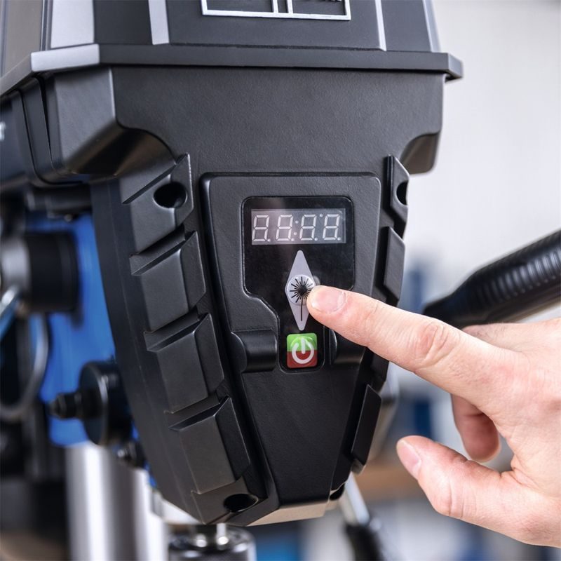 SCHEPPACH TBM 250 VARIO STOJANOVÁ VRTAČKA S KŘÍŽOVÝM LASEREM - STOLNÍ SLOUPOVÉ VRTAČKY - ELEKTRICKÉ NÁŘADÍ