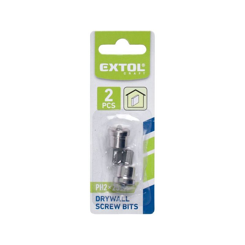 EXTOL CRAFT HROTY NA SÁDROKARTON, 2KS, PH 2X25MM, 65800 - BITY S DORAZEM - PŘÍSLUŠENSTVÍ
