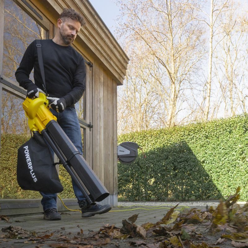 POWERPLUS POWEG4030 ELEKTRICKÝ VYSAVAČ / FOUKAČ 3.300W - ELEKTRICKÝ VYSAVAČ LISTÍ - ZAHRADA