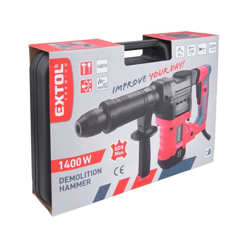 EXTOL PREMIUM KLADIVO SEKACÍ, SDS MAX, 15J, 8890301 - SEKACÍ KLADIVA - ELEKTRICKÉ NÁŘADÍ