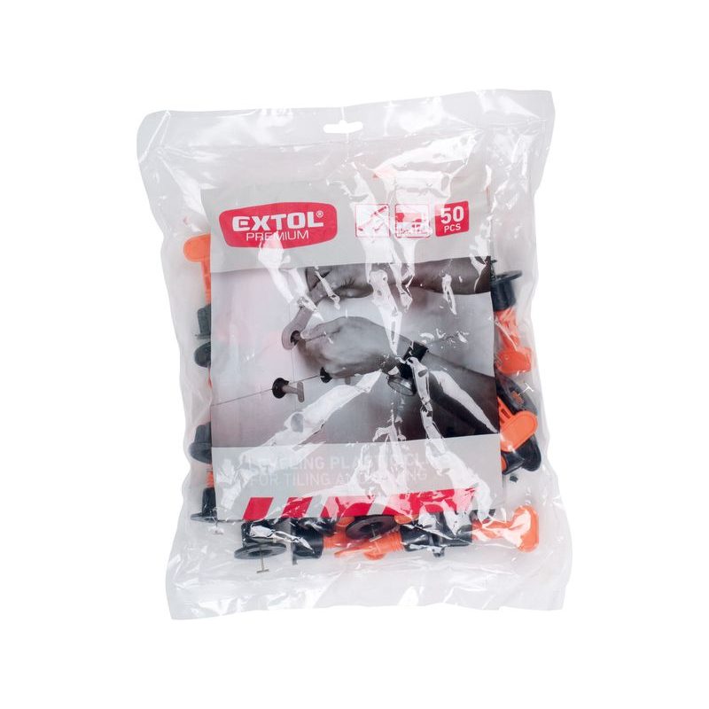 EXTOL PREMIUM DISTANČNÍ/NIVELAČNÍ KLIPY OPAKOVANĚ POUŽITELNÉ, SADA 50KS, PRO VYROVNÁNÍ OBKLADŮ/DLAŽBY AŽ DO JEJICH MAX. TLOUŠŤKY 16MM, 8845010 - OBKLÁDÁNÍ - DŮM A DOMÁCNOST, ELEKTRO..