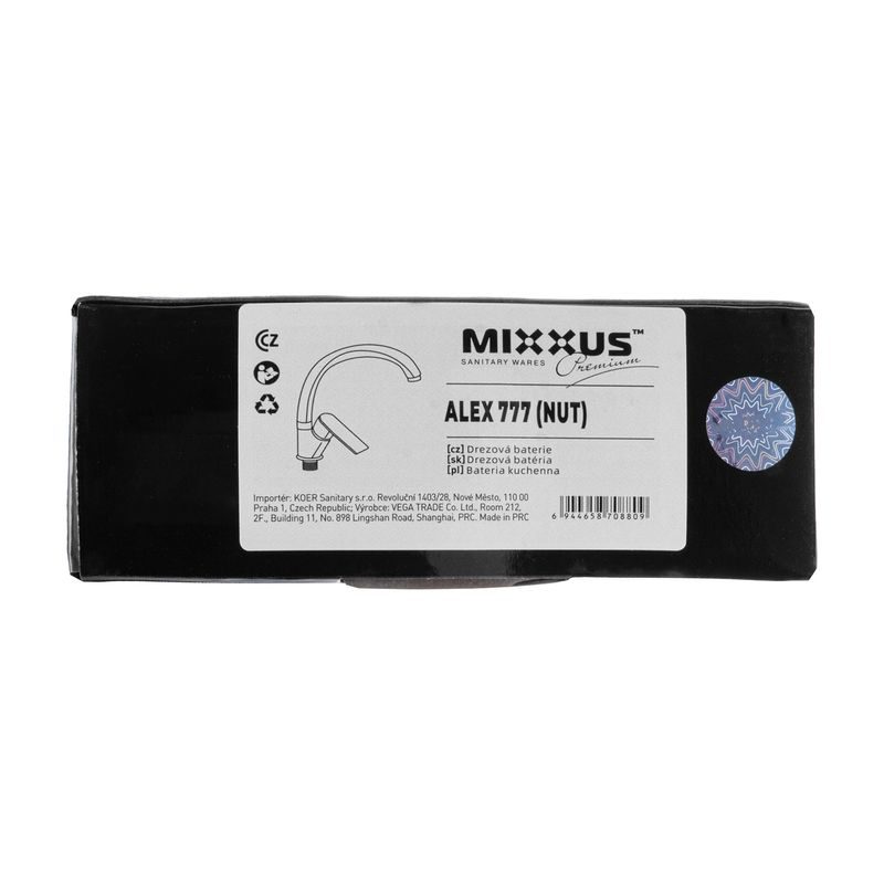 DŘEZOVÁ BATERIE MIXXUS PREMIUM ALEX 777 (NUT) | ALEX 777 (NUT) PROCRAFT - DŘEZOVÉ BATERIE - SANITA