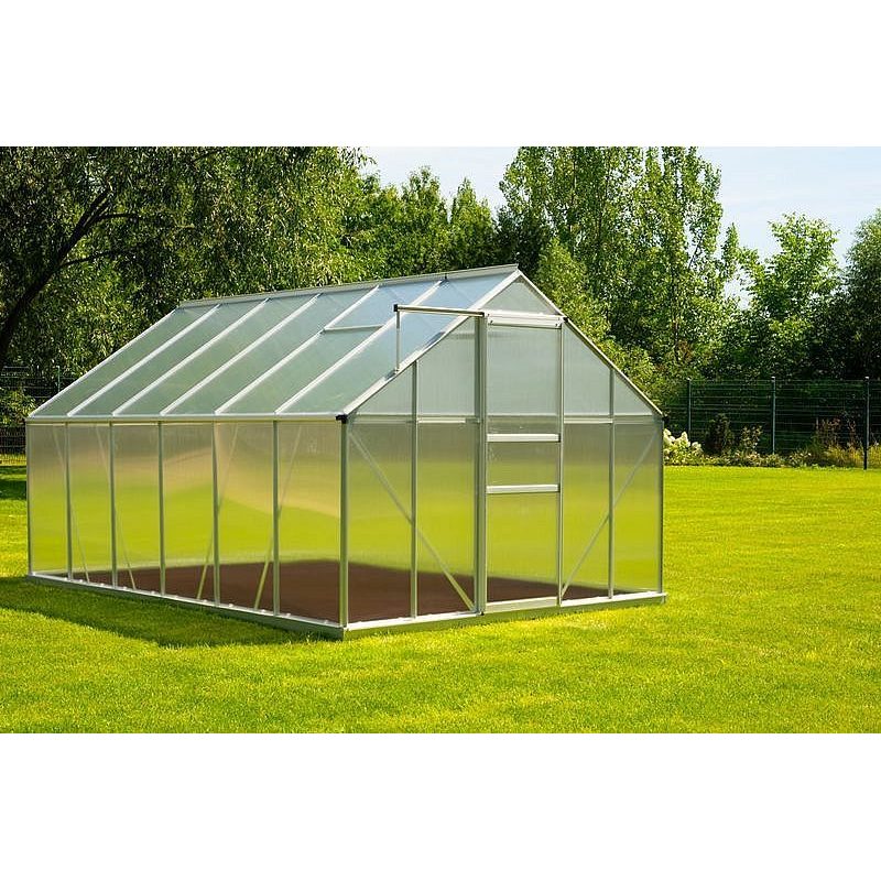 SKLENÍK GREENHOUSE, ALU, PC 6 MM, 250X370X195CM - SKLENÍK, FOLIOVNÍK - ZAHRADA