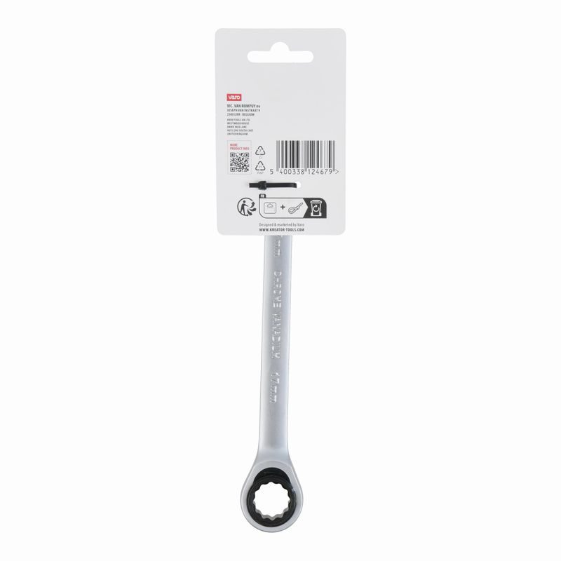 KREATOR KRTH30510 OBOUSTRANNÝ KLÍČ OČKO-RÁČNA/OTEVŘENÝ 17 MM - KLÍČE OČKO-RÁČNA/OTEVŘENÝ - RUČNÍ NÁŘADÍ