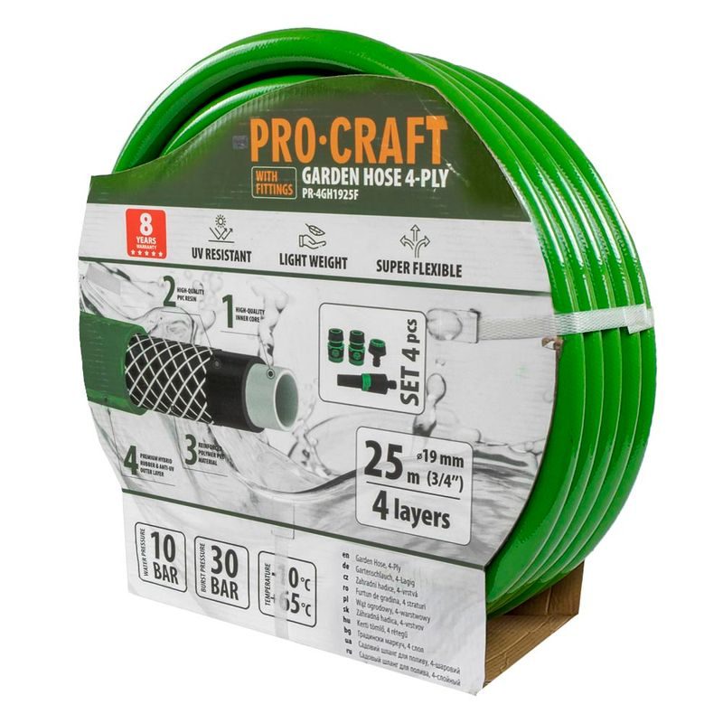 ZAHRADNÍ HADICÍ PROCRAFT PR-4GH1925F | PR-4GH1925F PROCRAFT - HADICE 3/4" - ZAHRADA