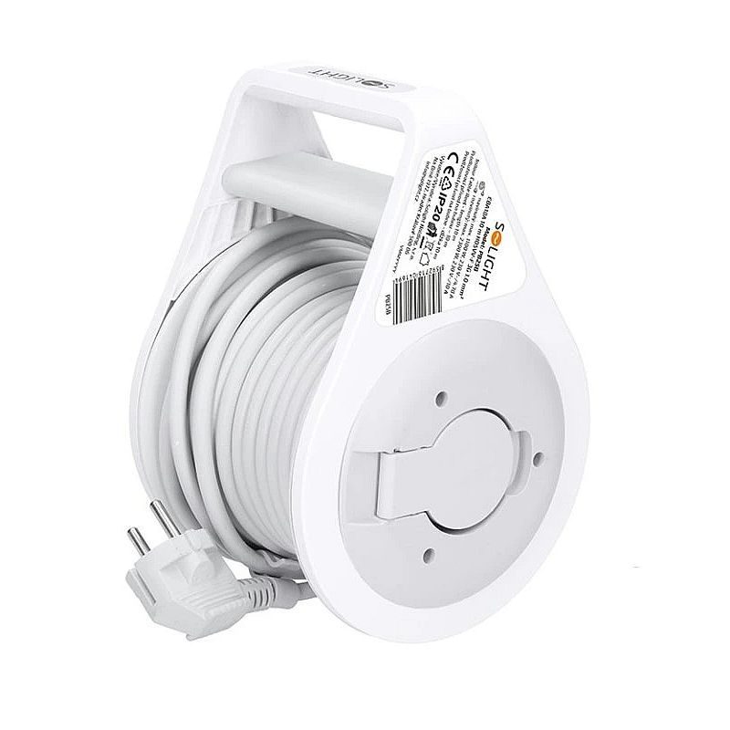 BUBEN VNITŘNÍ 3Z, 10M, 3 X 1,0MM2, 14X12X20,5CM, Ø14CM, ŠEDÝ KABEL - PRODLUŽOVACÍ KABELY - PŘÍSLUŠENSTVÍ