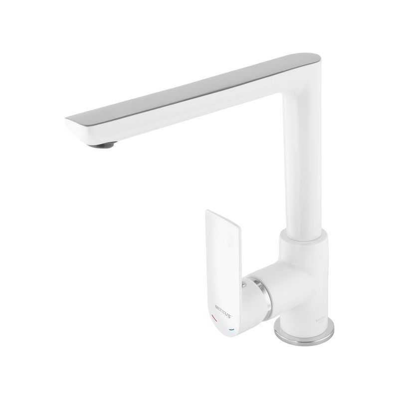DŘEZOVÁ BATERIE MIXXUS PREMIUM ALEX 018 (NUT) WHITE-CHROME, BÍLÝ-CHROM | ALEX 018 (NUT) WHITE-CHROME PROCRAFT - DŘEZOVÉ BATERIE - SANITA