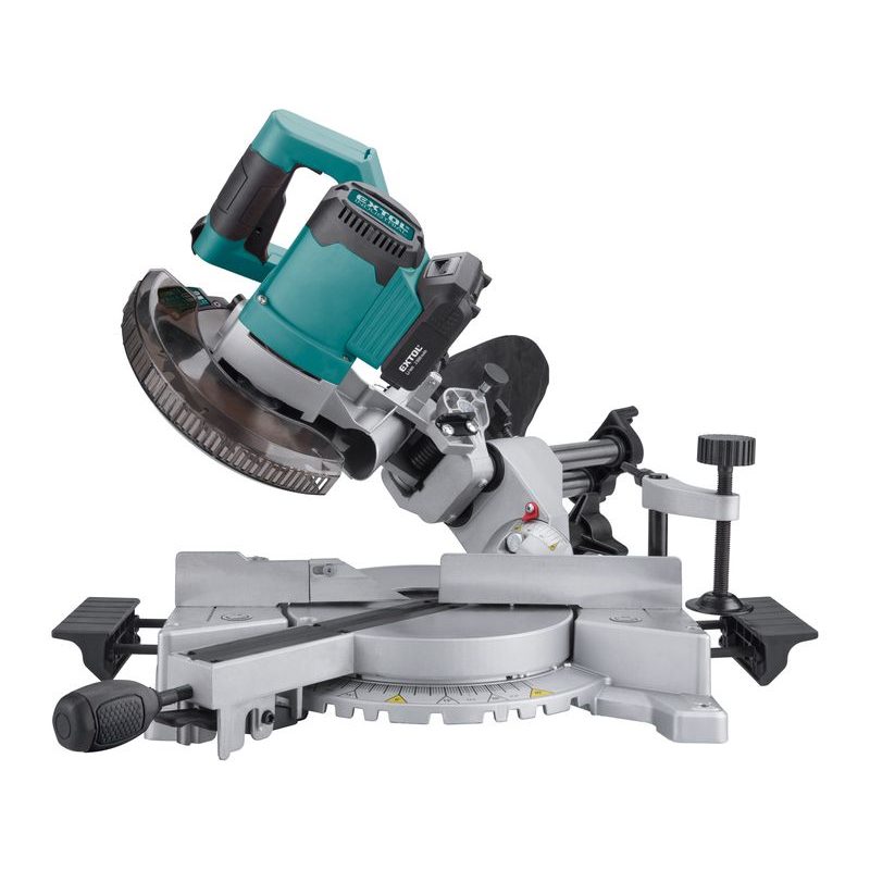 EXTOL INDUSTRIAL PILA POKOSOVÁ 185MM AKU S LASEREM SHARE20V, BRUSHLESS, 20V LI-ION, 2AH, 8791826 - AKU POKOSOVÉ PILY (KAPOVACÍ) - AKU NÁŘADÍ