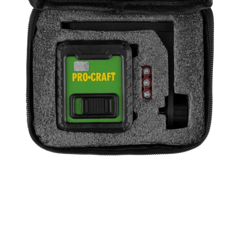 LASER ZELENÝ LINIOVÝ, KŘÍŽOVÝ SAMONIVELAČNÍ PROCRAFT LE-2D | LE-2D PROCRAFT - LINIOVÉ LASERY - MĚŘÍCÍ TECHNIKA