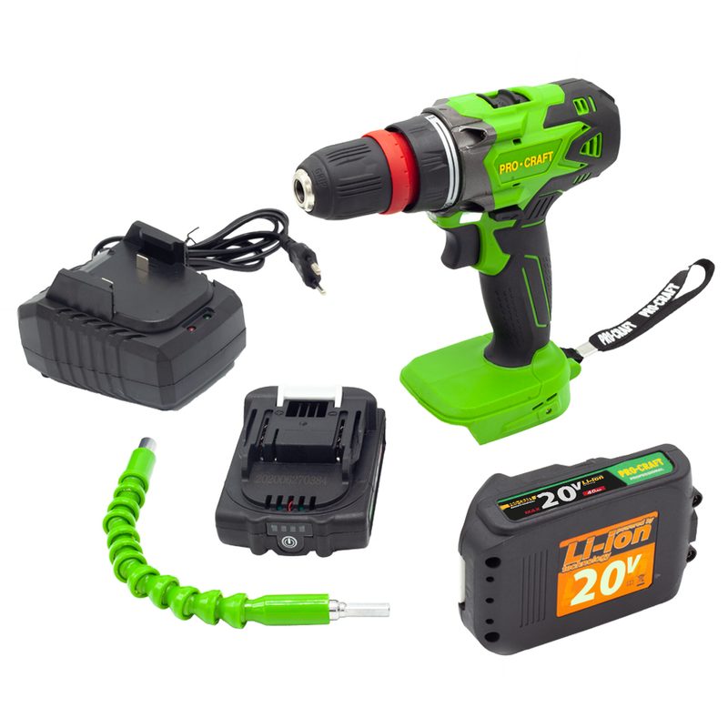 AKU VRTACÍ ŠROUBOVÁK PROCRAFT PA18DFR | PA18DFR PROCRAFT - AKU ŠROUBOVÁK 18V - 20V - AKU NÁŘADÍ