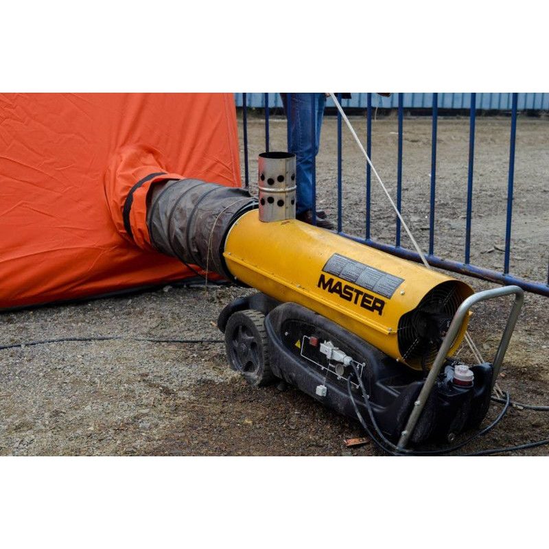 MASTER BV 77 E - MOBILNÍ NAFTOVÉ TOPIDLO S NEPŘÍMÝM SPALOVÁNÍM - TOPIDLA S NEPŘÍMÝM SPALOVÁNÍM - TOPIDLA, VYSOUŠEČE, ODVLHČOVAČE