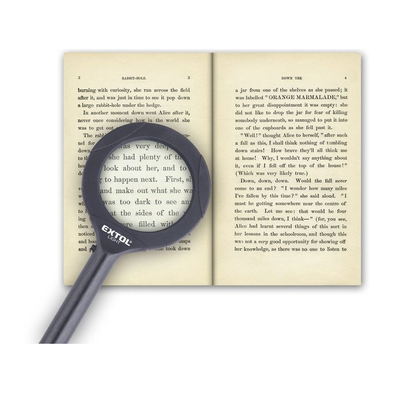 EXTOL LIGHT LUPA SE SVĚTLEM 80LM, 3X ZVĚTŠENÍ, 3X0,5W COB LED, 43159 - KAPESNÍ SVÍTILNY A ČELOVKY - SVÍTIDLA