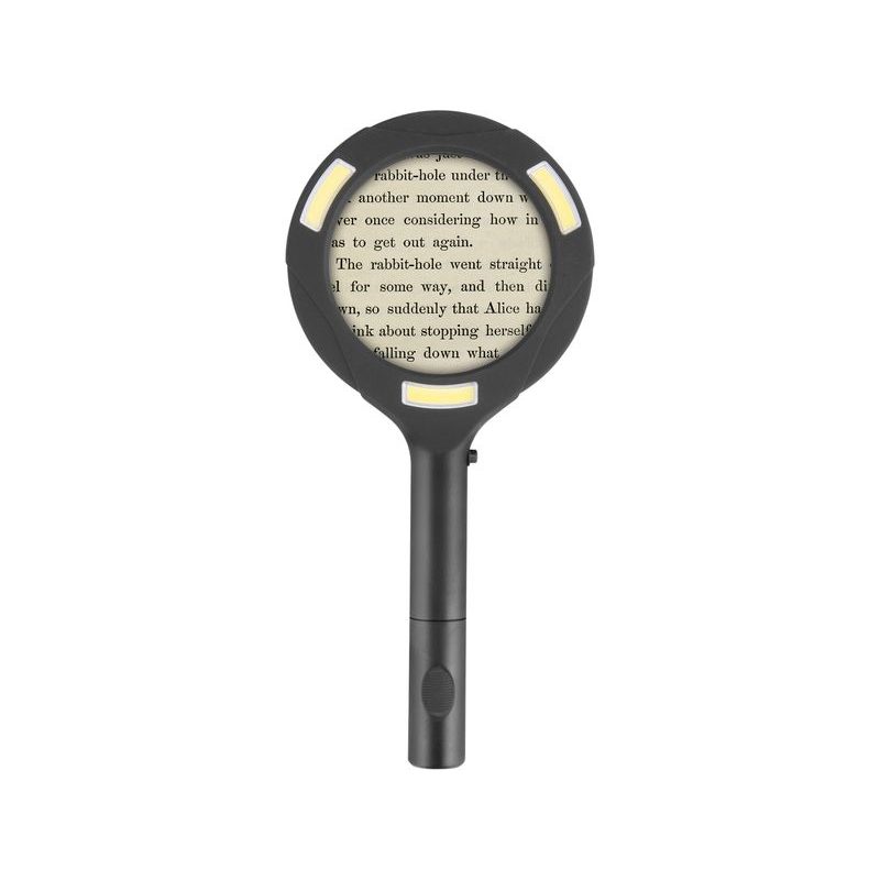 EXTOL LIGHT LUPA SE SVĚTLEM 80LM, 3X ZVĚTŠENÍ, 3X0,5W COB LED, 43159 - KAPESNÍ SVÍTILNY A ČELOVKY - SVÍTIDLA