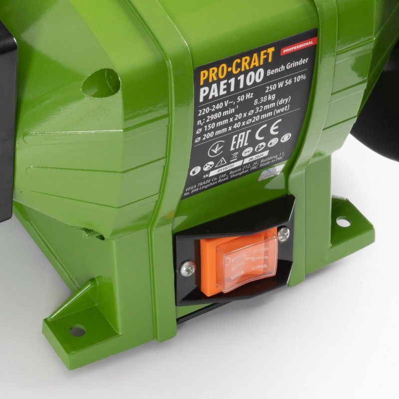 KOMBINOVANÁ BRUSKA KOTUČOVÁ PROCRAFT PAE1100 | PAE1100 PROCRAFT - DVOUKOTOUČOVÉ BRUSKY - ELEKTRICKÉ NÁŘADÍ