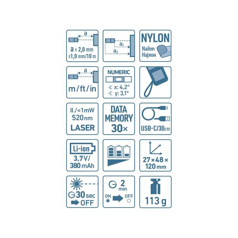 EXTOL PREMIUM METR LASEROVÝ 70M (ZELENÝ) S LI-ION BATERIÍ, 8820047 - LASEROVÉ MĚŘIČE VZDÁLENOSTI - MĚŘÍCÍ TECHNIKA