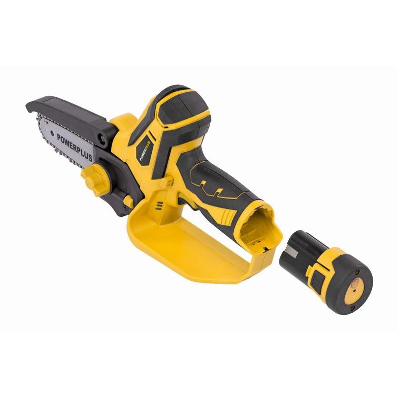 POWERPLUS POWXG1045 AKU JEDNORUČNÍ ŘETĚZOVÁ PILA 12V LI-ION 100MM 2BAT - AKU ŘETĚZOVÉ PILY - ZAHRADA