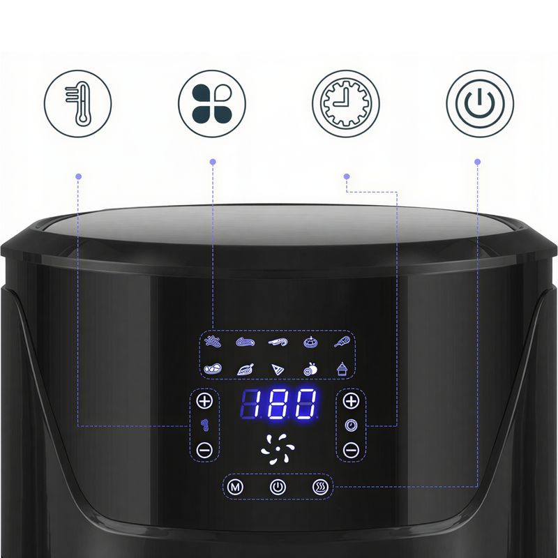 RIWALL HOME DUNGA DIGITÁLNÍ HORKOVZDUŠNÁ FRITÉZA 7 L - ELEKTRO - DŮM A DOMÁCNOST, ELEKTRO..